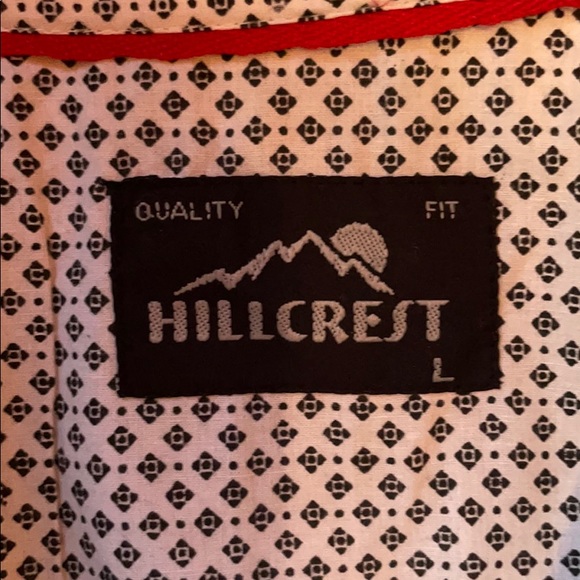 Hillcrest White Pattern Button Up - Picture 3 of 3